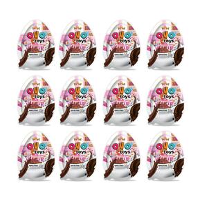 OVO TOYS MENINAS - kit com 12 unidades - chocolate napolitano