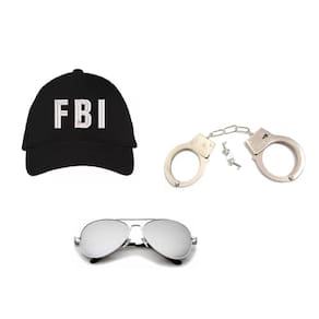 Fantasia Policial Fbi C/ 3 Peças