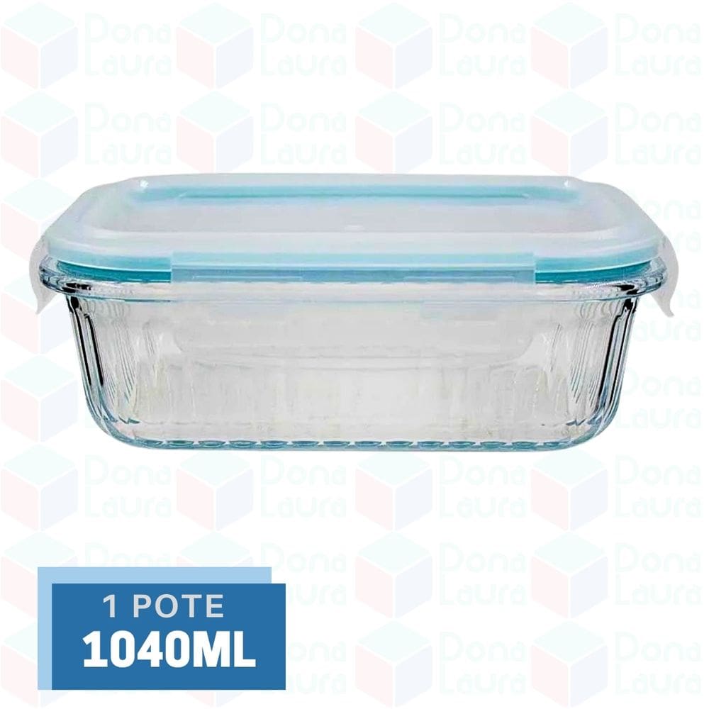 Pote Canelado 1040ml Airfryer Microondas Freezer Fitness 1Un