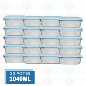 Pote Canelado 1040ml Airfryer Microondas Freezer Fit 20Un