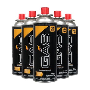 Kit Cartuchos Universal 5 Unidades Gás Butano Propano Refil Fogareiro Lampião Maçarico Belfix