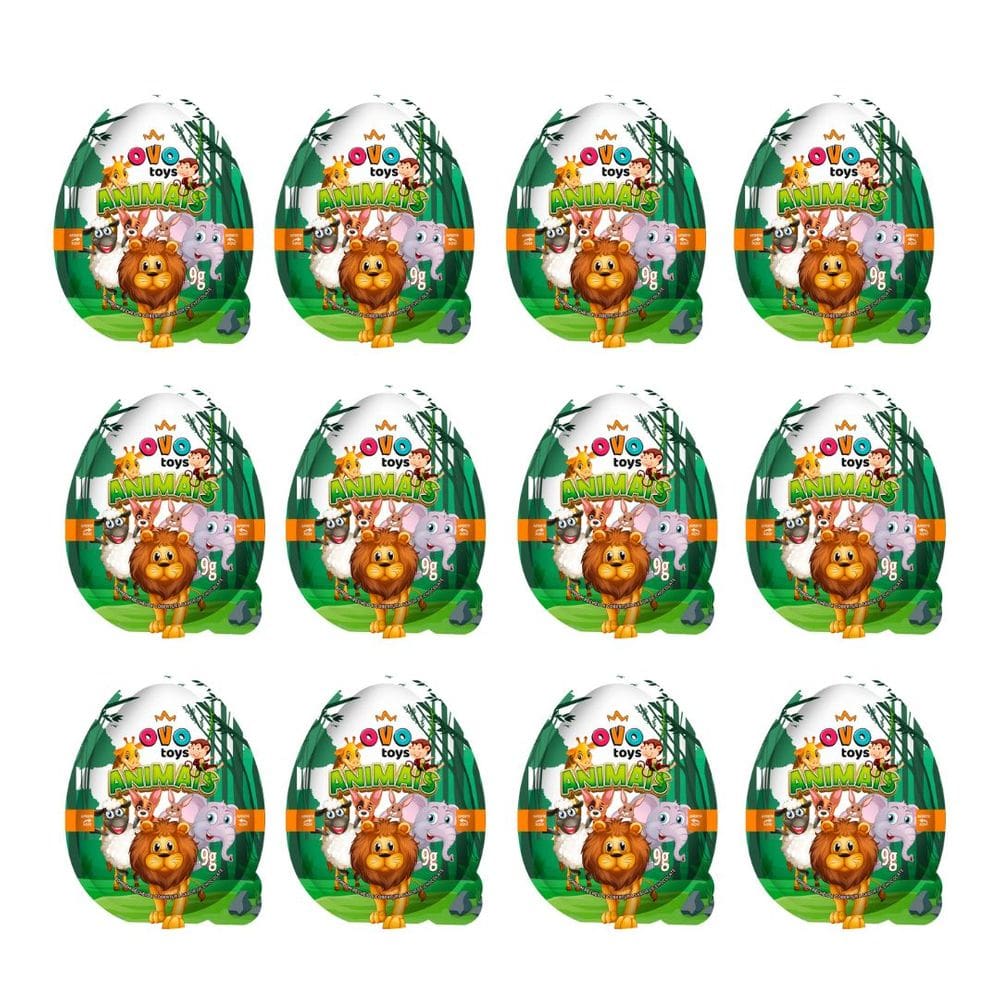 Ovo Toys Animais (12 Unidades)