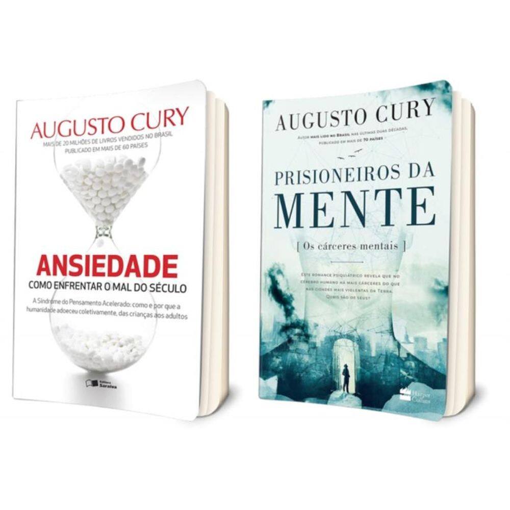 KIT Ansiedade + Prisioneiros da mente (Augusto Cury)