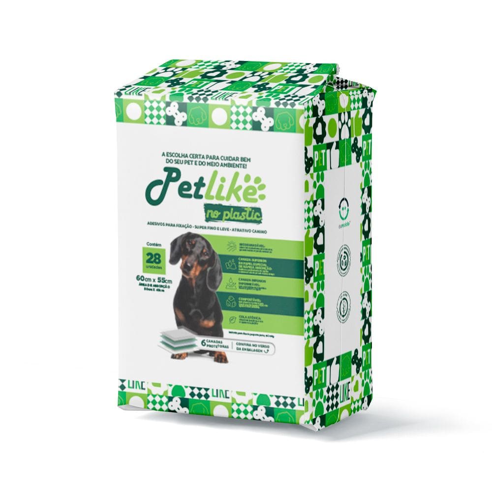 Tapete Hig Ecologico No Plastic 55X60 - 28 Un Petlike