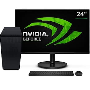 Computador Completo 3green Graphics Intel Core i7 16GB SSD 1TB Placa de vídeo Geforce Monitor LED 24" Windows 10 3GG-036