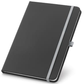 Caderneta 9X14Cm 80Fls Pautada Spirit Topget - Preto E Cinza