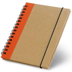 Caderneta 10X14Cm 60 Folhas Sem Pauta Prep Topget - Laranja