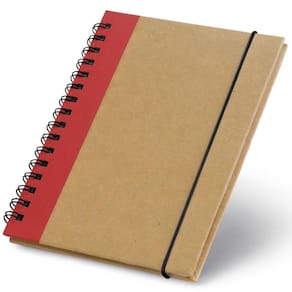Caderneta 10X14Cm 60 Folhas Sem Pauta Prep Topget - Vermelho