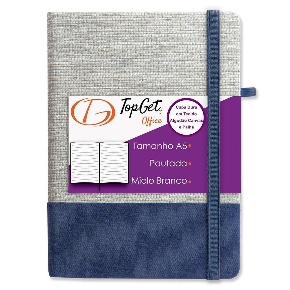 Caderneta Elegance 14X21Cm 96 Fls Pautadas - Azul