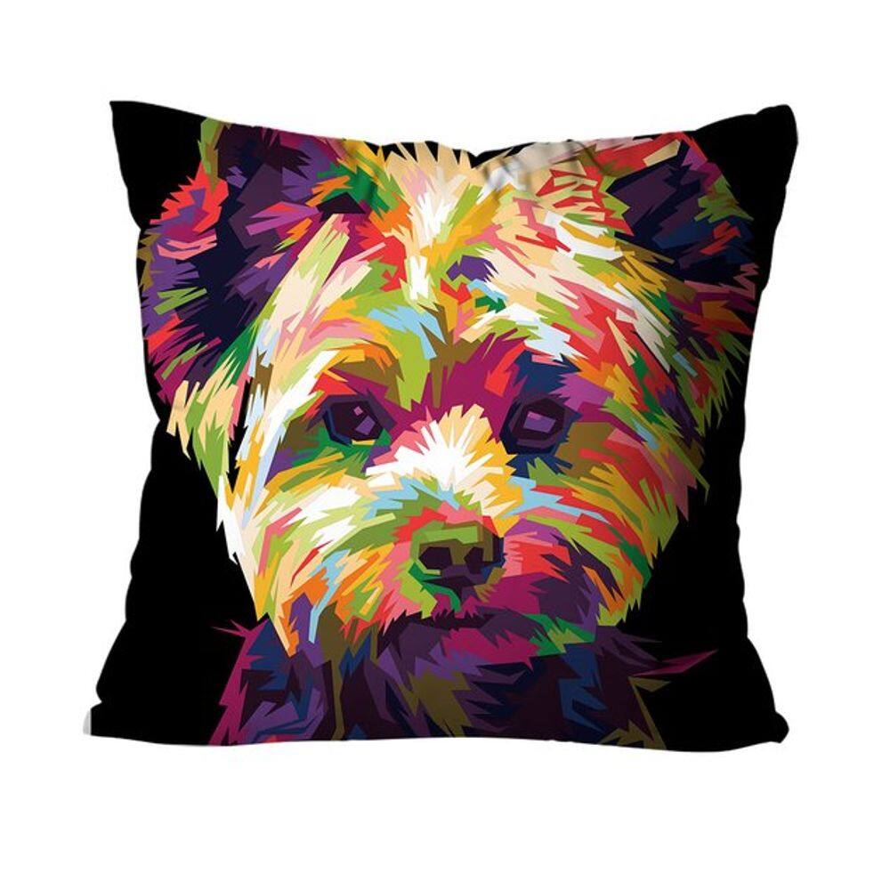 Capa para Almofada Mdecore Yorkshire Colorido