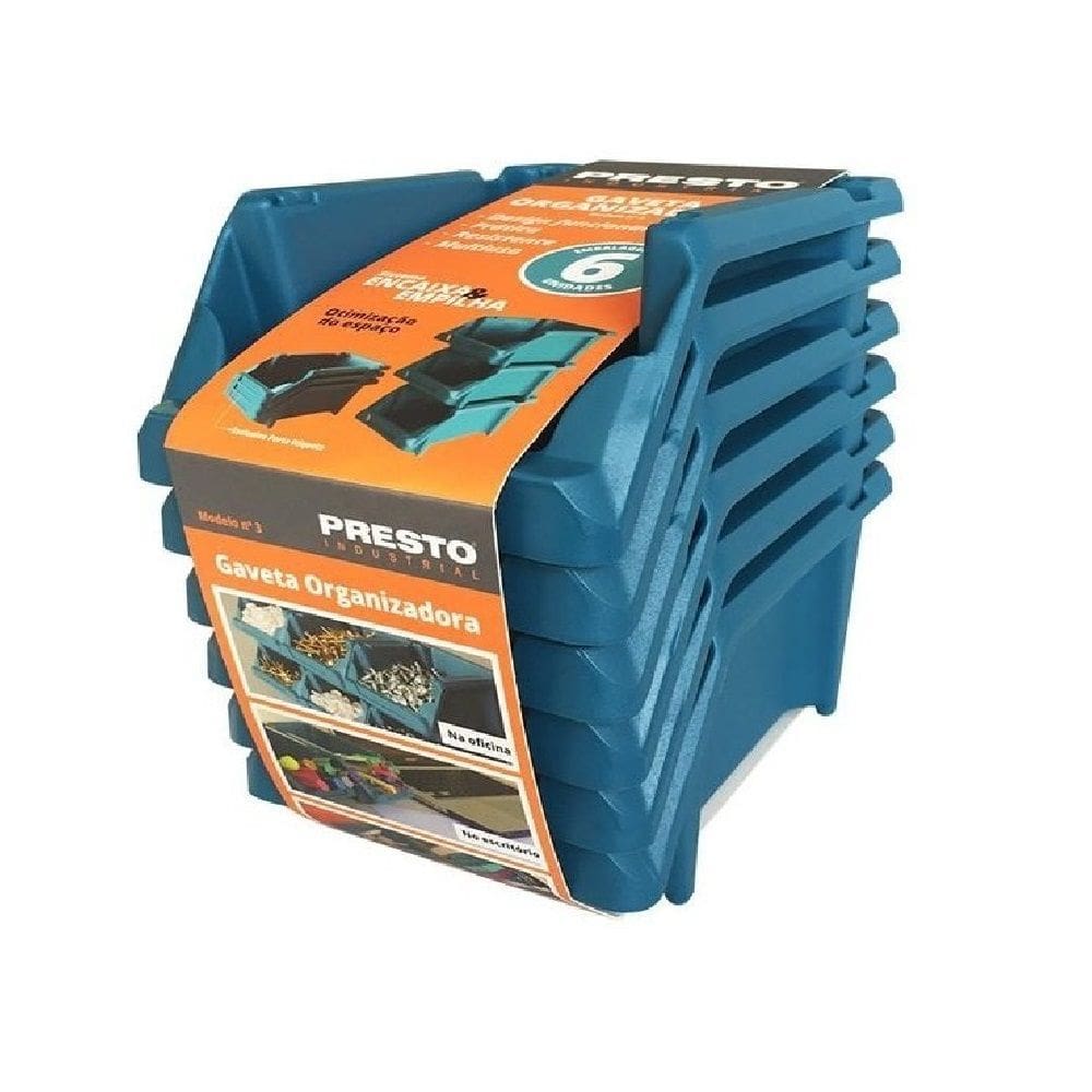 Kit 6 Gavetas Nr.3 Presto 42016