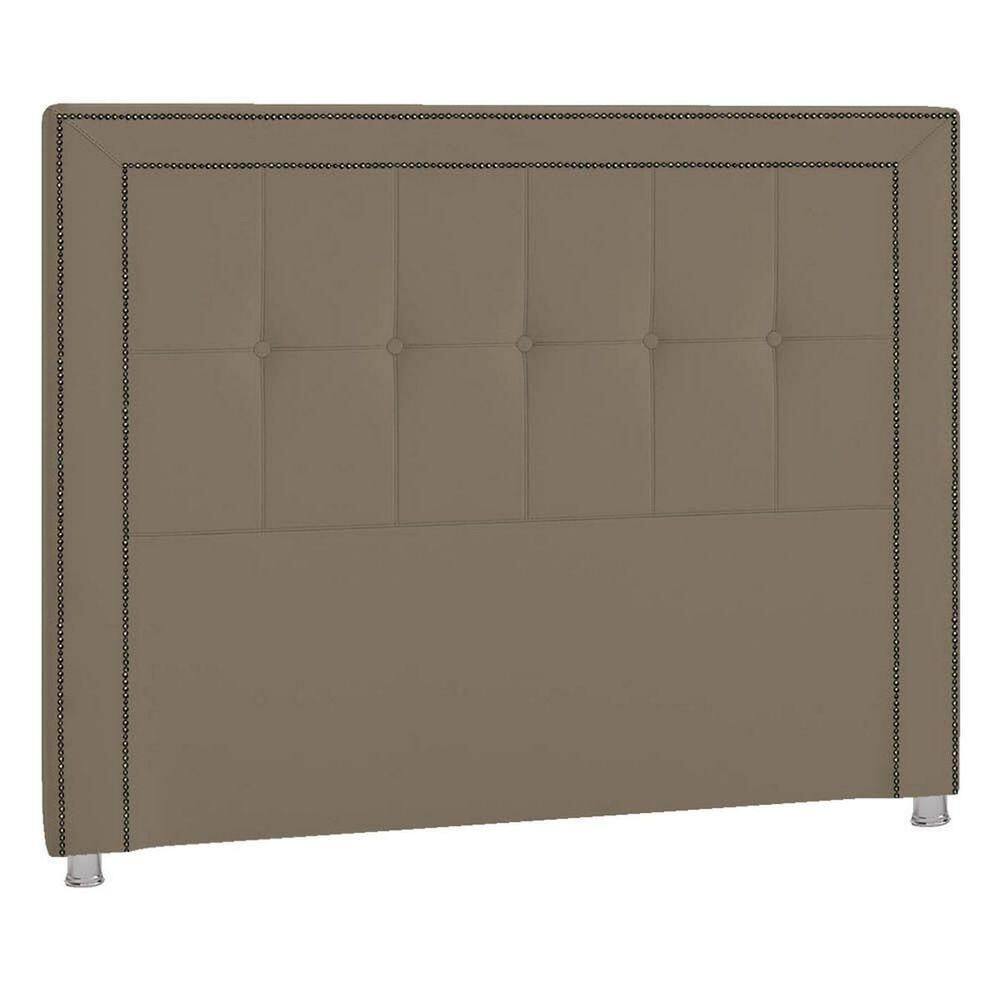 Cabeceira Casal Catania P04 140 Cm Suede Marrom Claro