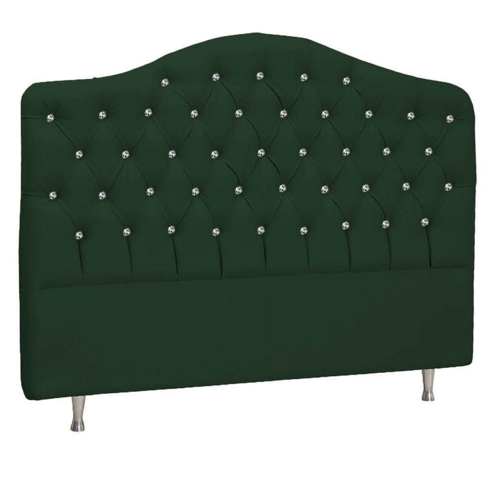 Cabeceira Casal Florence P04 140 Cm Suede Verde Tca 947