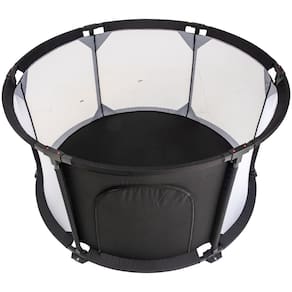 Cercado Bebê ICI Kiddo Preto Redondo Desmontável e Portátil