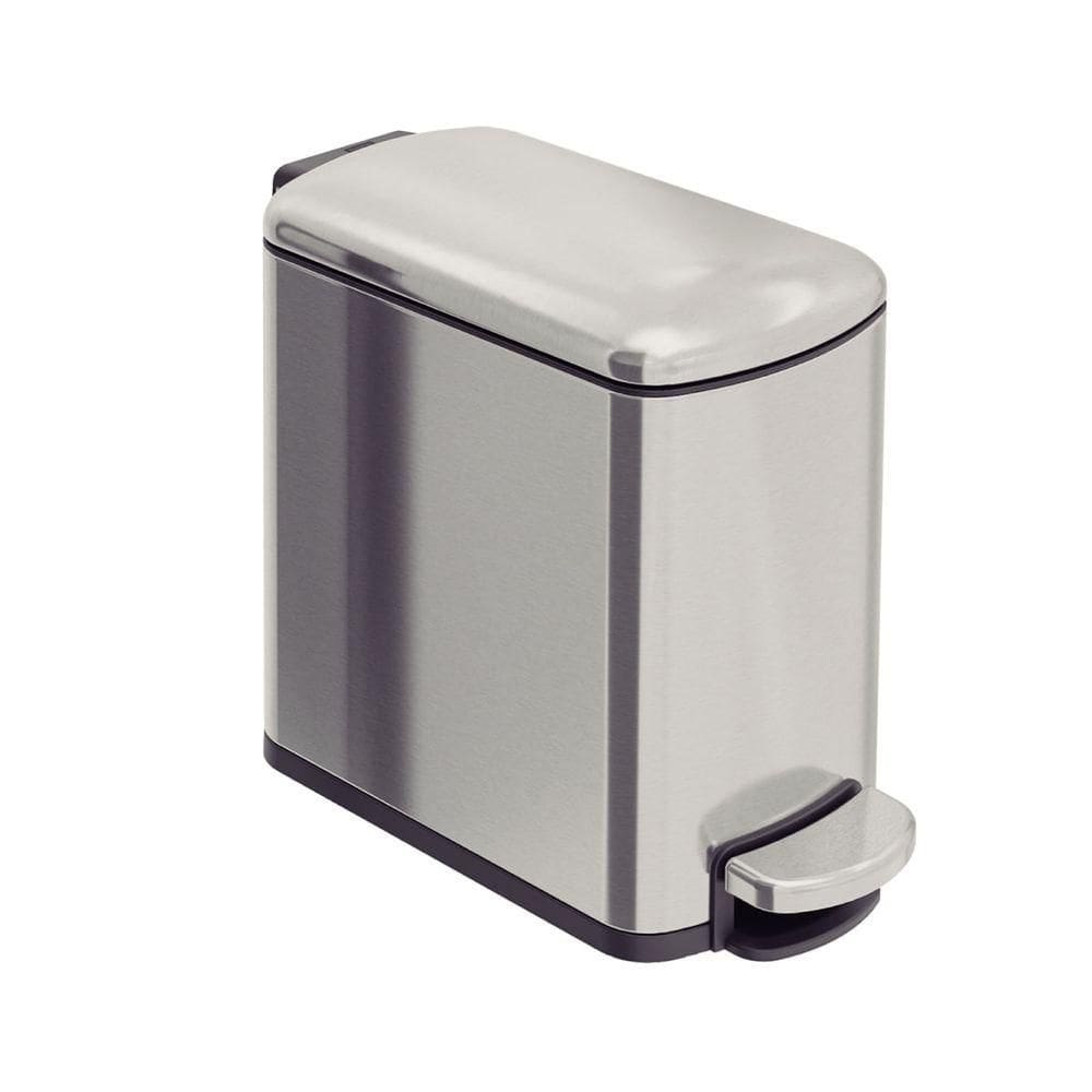 Lixeira Tramontina 6 Litros Tipo D Slim Em Aço Inox Scotch Brite