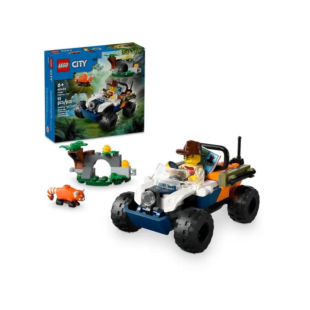 Lego City Explorador Selva Missão Panda Vermelho 92 Pç 60424