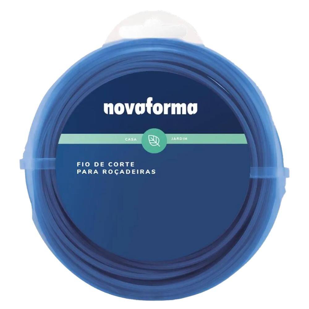 Fio De Corte Para Roçadeira Quadrado 2.4mm 50 Metros Nova Forma