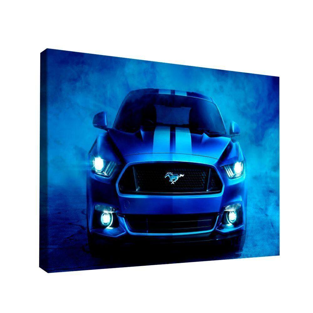 Quadro Mustang Azul -- Br Artes