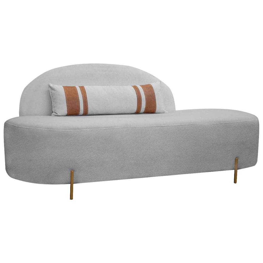 Poltrona Namoradeira Orgânica Maitê 1.80m Redondo Bege SOFA STORE