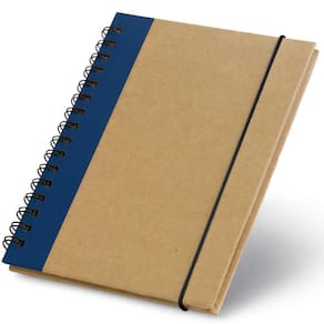 Caderneta 10X14Cm 60 Folhas Sem Pauta Prep Topget - Azul