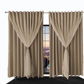 cortina para quarto e sala blecaute Ana 8,00 x 2,30 branco