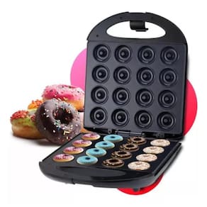 Super Máquina16 Donuts Rosquinha Wafer Cupcakes Antiaderente