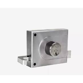 Fechadura Portão Sobrepor Pado 525 100mm - Inox Escovado