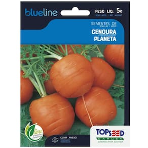 Sementes de Cenoura Planeta (Bolinha) Blueline TOPSEED