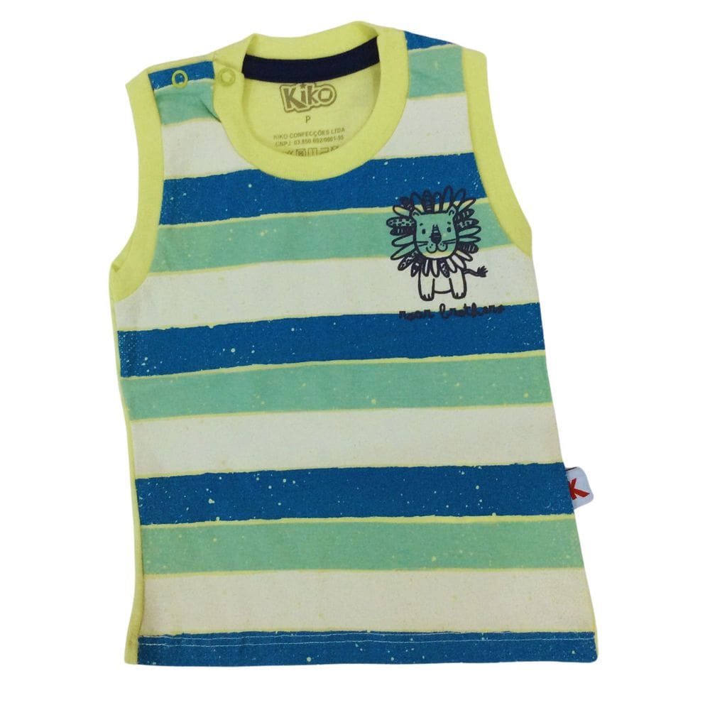 Camiseta Regata infantil masc Kiko e kika listrada