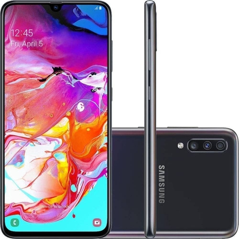 Usado: Samsung A70 128 GB Preto - Regular