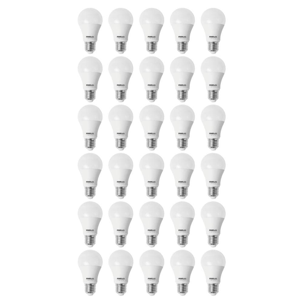 Kit 30 Lâmpadas Led Branca 12W Bulbo Fortled