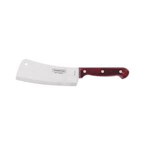 Cutelo Tramontina Polywood Com Lâmina Em Aço Inox E Cabo De Madeira Vermelho 6" Tramontina