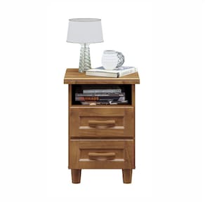 Mesa de Cabeceira 2 Gavetas Berlin Imbuia - Cavazotto
