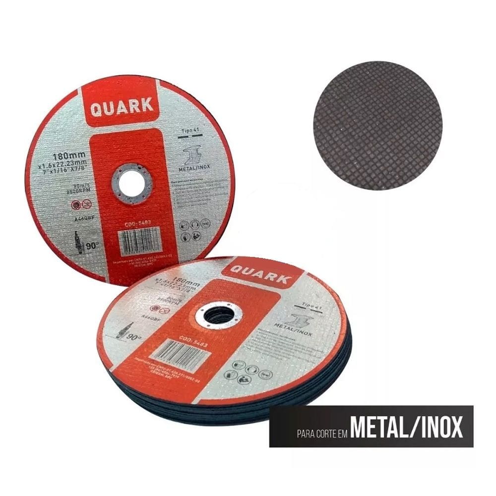Disco Corte 180,0Mm 07 X 1,6 X F22 Para Inox 5483