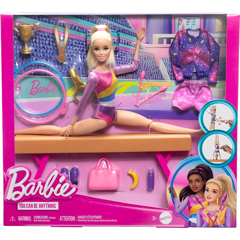 Barbie Loira Profissões Conjunto De Ginasta HRG52 Mattel