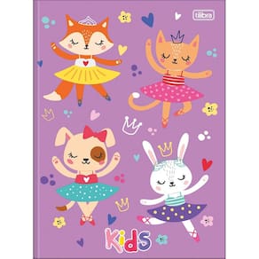 Caderno (PEQUENO) Brochura 1/4 Sapeca Kids 48 Folhas Menino/Menina 14x20cm Tilibra | Costurado | Recados