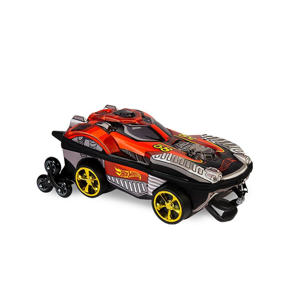 Mochila 3D Rodas Masculina Infantil Hot Wheels Dune a Soar