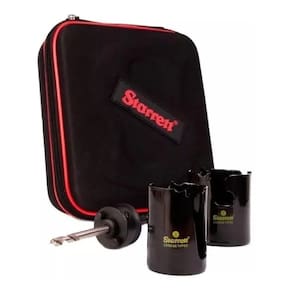 Kit Serra Copo 02Pcs Multi + Suporte De Fixacao Starrett Kmp02011-S