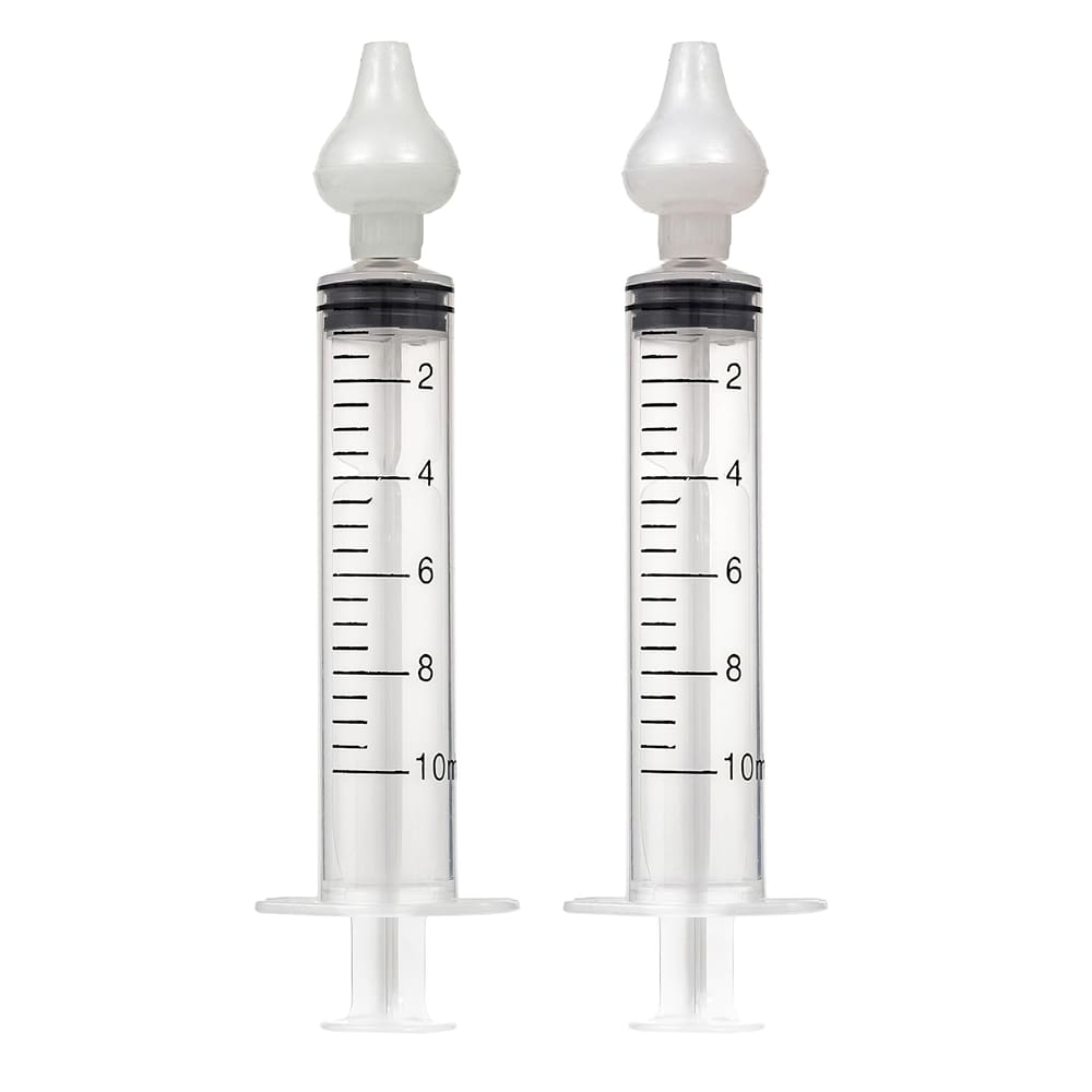 Kit 2 Seringas Lavagem Higienização Nasal Bico Silicone Buba
