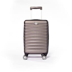 Mala de Bordo Pequena para Viagem Expansível Vilabon Vb00119 Abs Cadeado Tsa Rodas Duplas Grafite