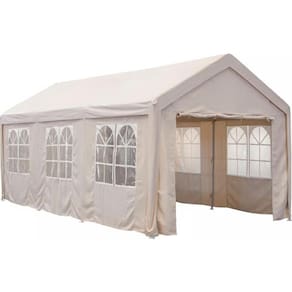 Gazebo Pergolado 800x400cm Aço E Poliester Jardim Premium