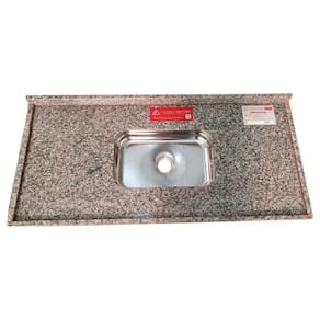 Pia de Cozinha Granito 180cm Itabira Standard Cuba simples Ocre Itabira