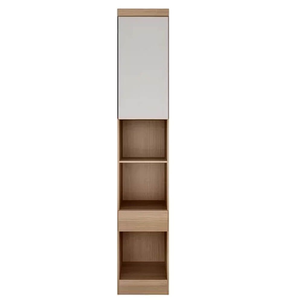Guarda Roupa Rizon Módulo Mesa de Cabeceira 1 Porta 1 Gaveta Novo Horizonte Cor Cumaru Fendy