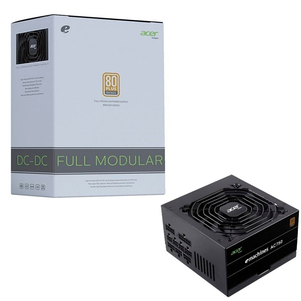 Fonte ATX Gamer 750W Real 80 Plus Bronze PFC Ativo, Acer AC750
