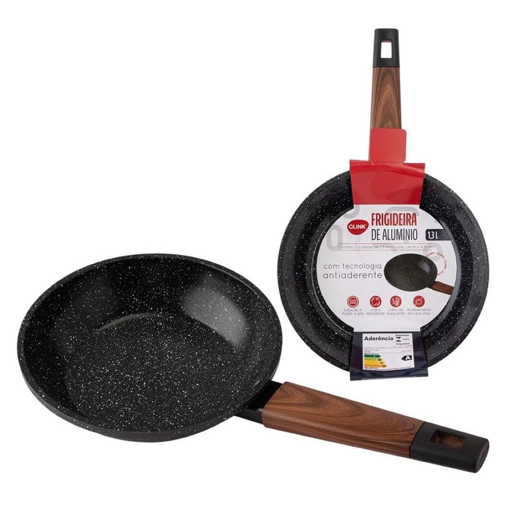 Frigideira De Aluminio Com Indução 1,3L Antiaderente