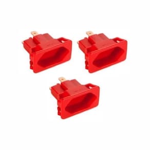 03 Tomada Margirius Cx Embutir Padrão Weg 10/20A Vermelho