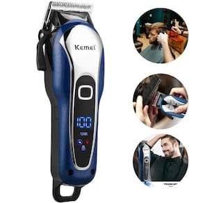 Aparador Pelos Barba Máquina Profissional Pezinho Azul Retrô