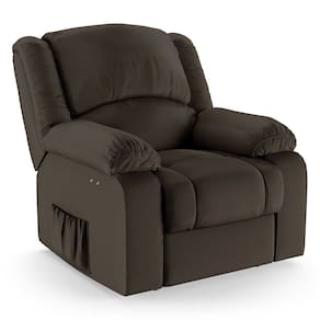 Poltrona do Papai Reclinável Melim Power Touch PU Marrom FH1 - D`Rossi