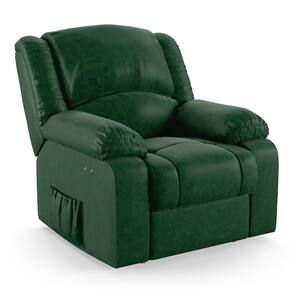 Poltrona do Papai Reclinável Melim Power Touch PU Verde Musgo FH1 - D`Rossi