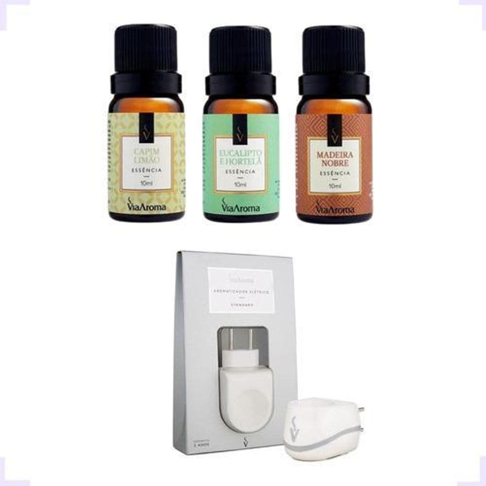 3 Essencias Natural 10Ml Top Aromatizar Ambiente +1 Difusor